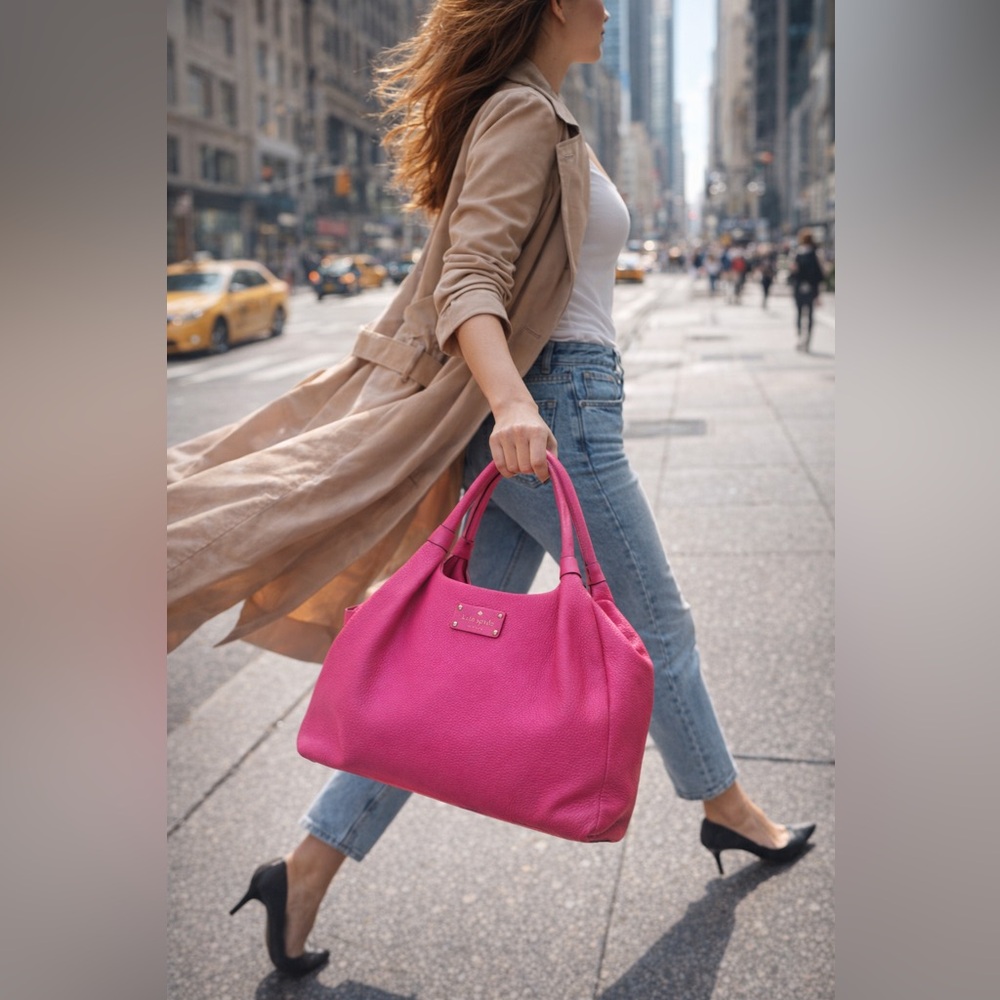 Kate Spade Pink Satchel (pristine condition) - Picture 5 of 9